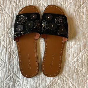 Coach sandals, women’s never worn size 9 1/2